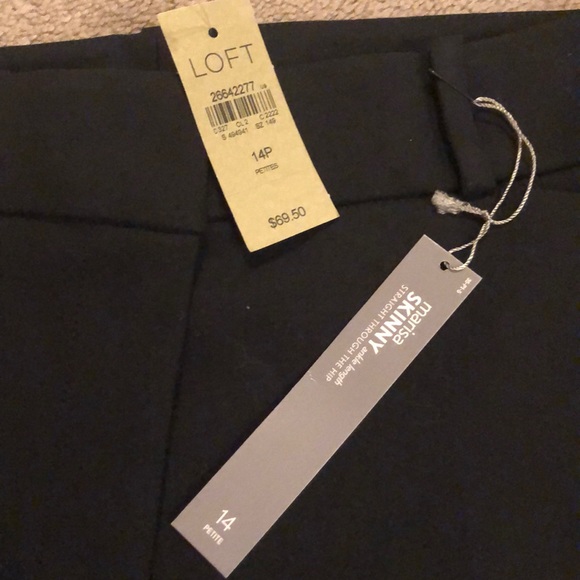 Size 14 petite black dress pants from Loft. - Picture 2 of 8